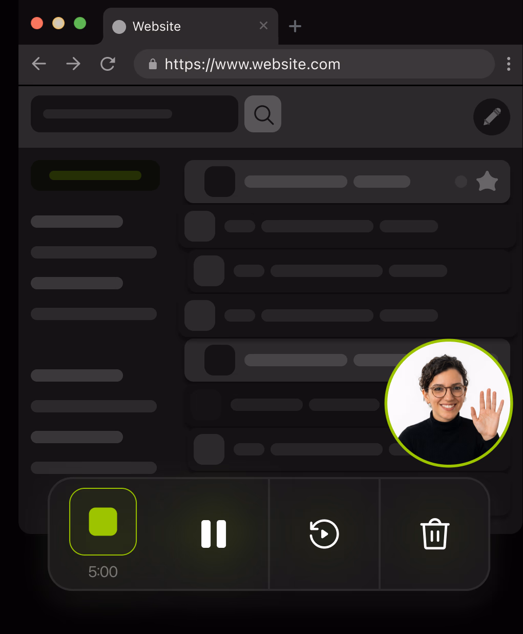 FocusCap recording a browser window